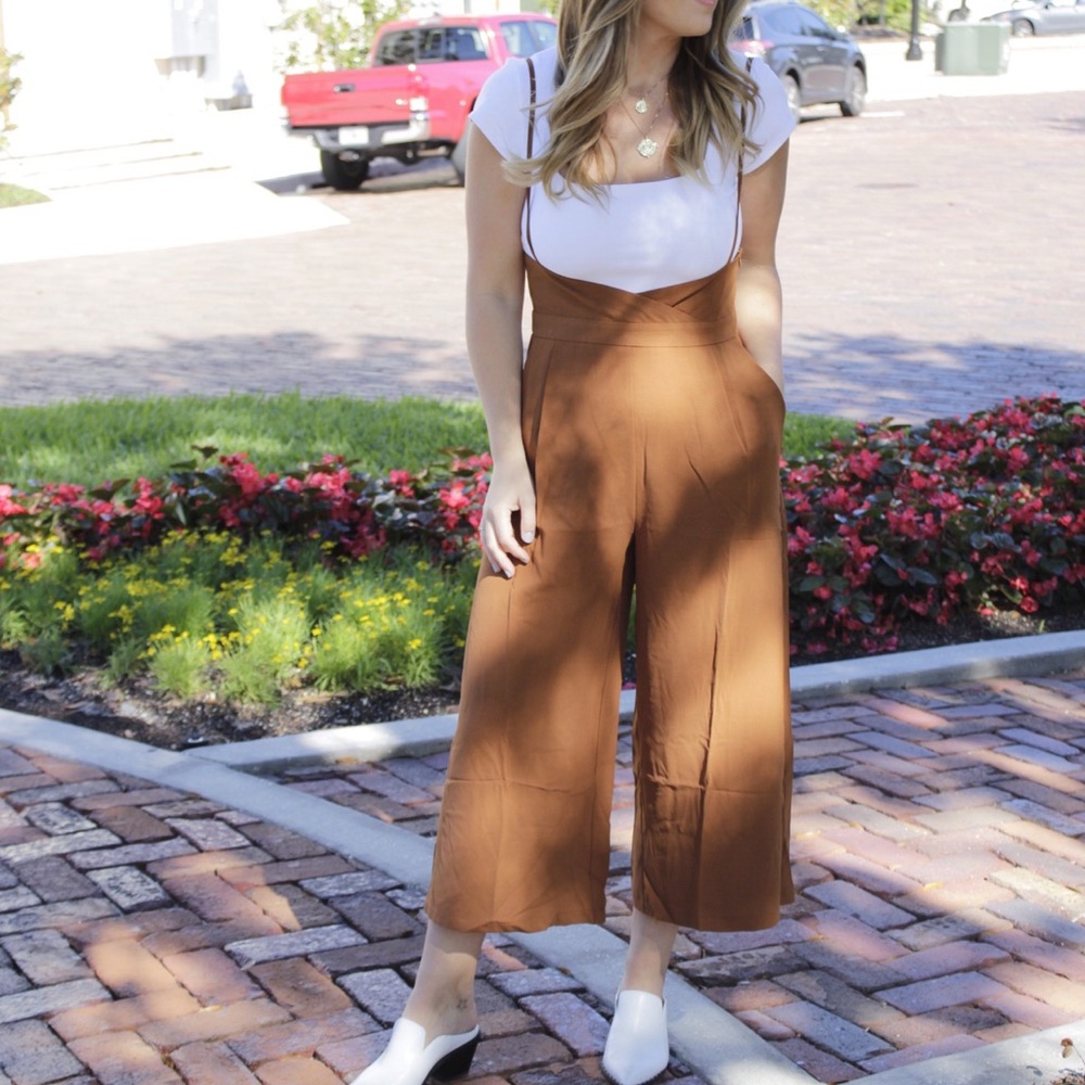 Style Rack Cropped Wide Leg Jumpsuit